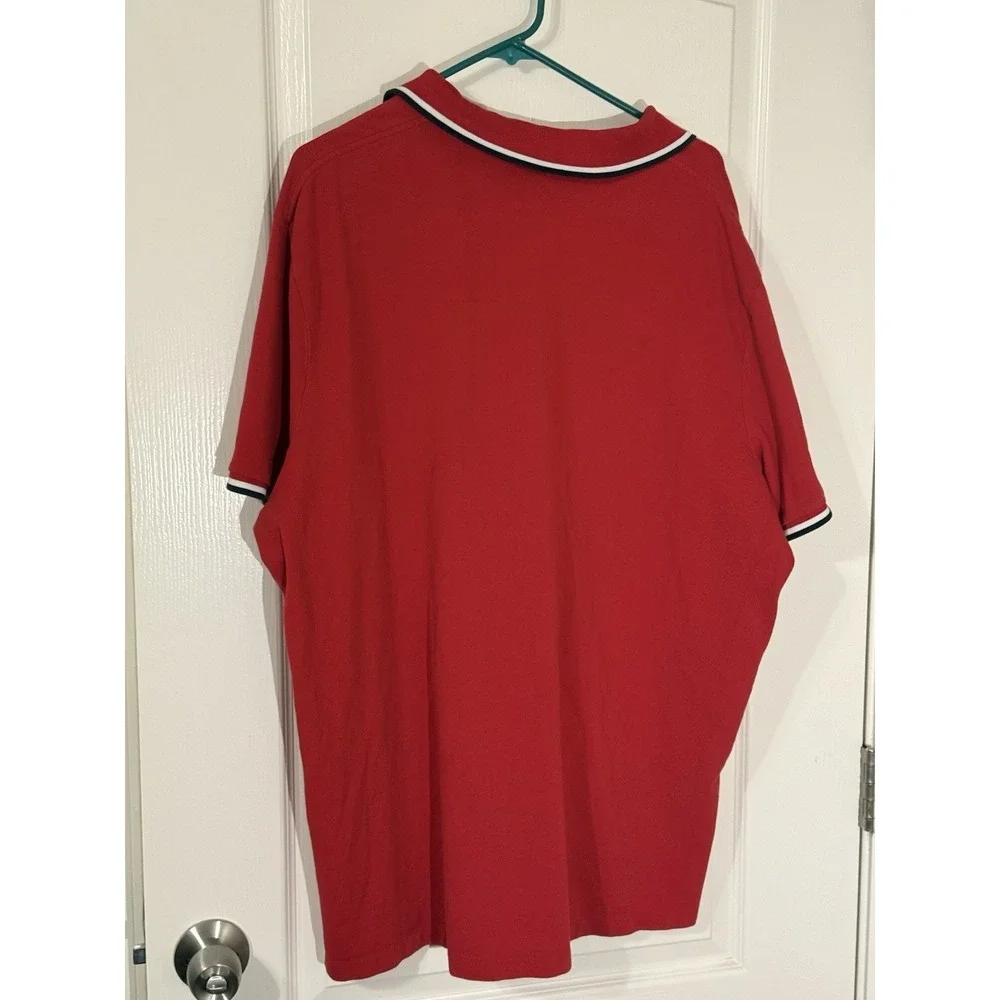Polo‎ Ralph Lauren Polo Shirt Spelled Out Sleeve Collar Red XXL